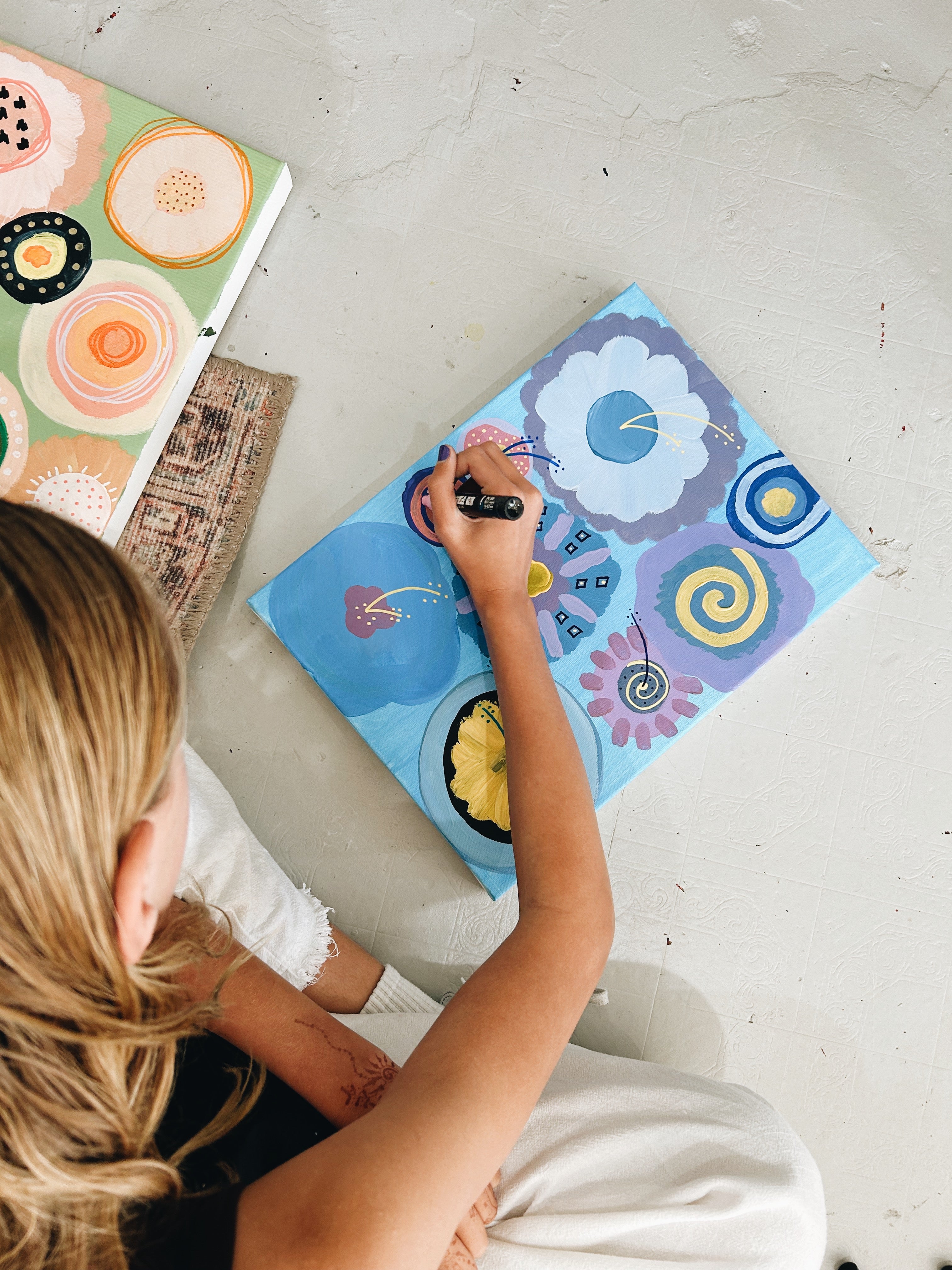 FREESTYLE PAINTING - POTS OR CANVAS