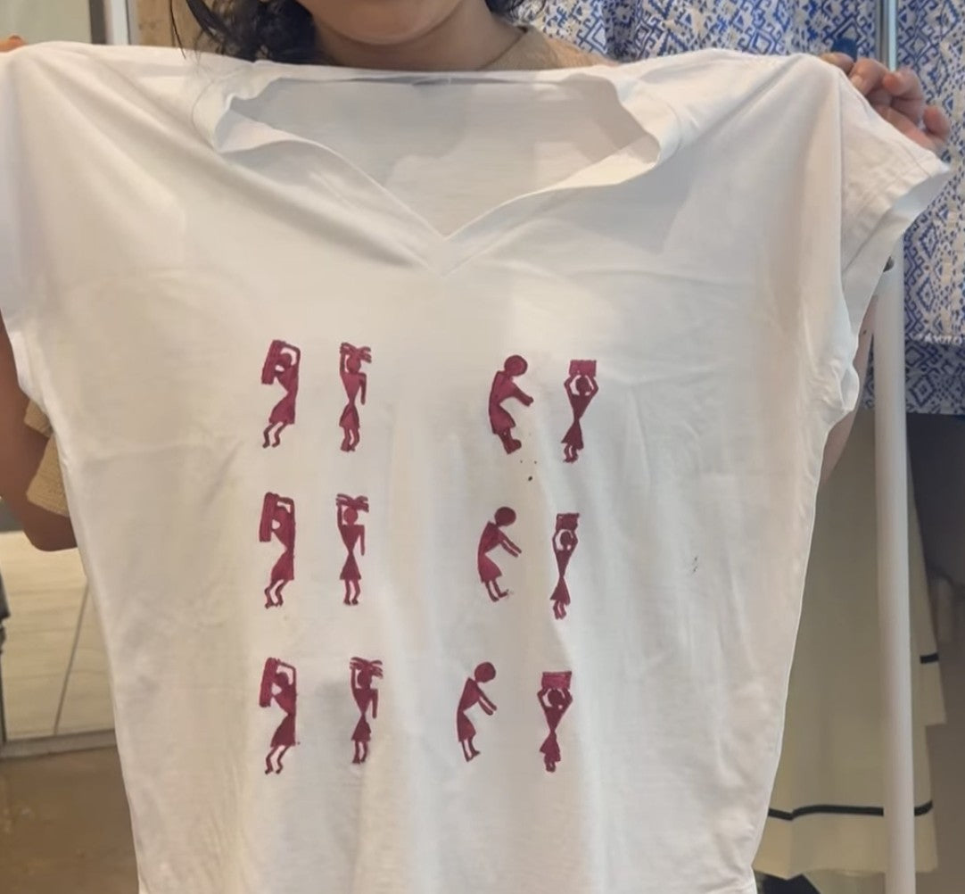 BLOCK PRINTING with THREADS OF INDIA