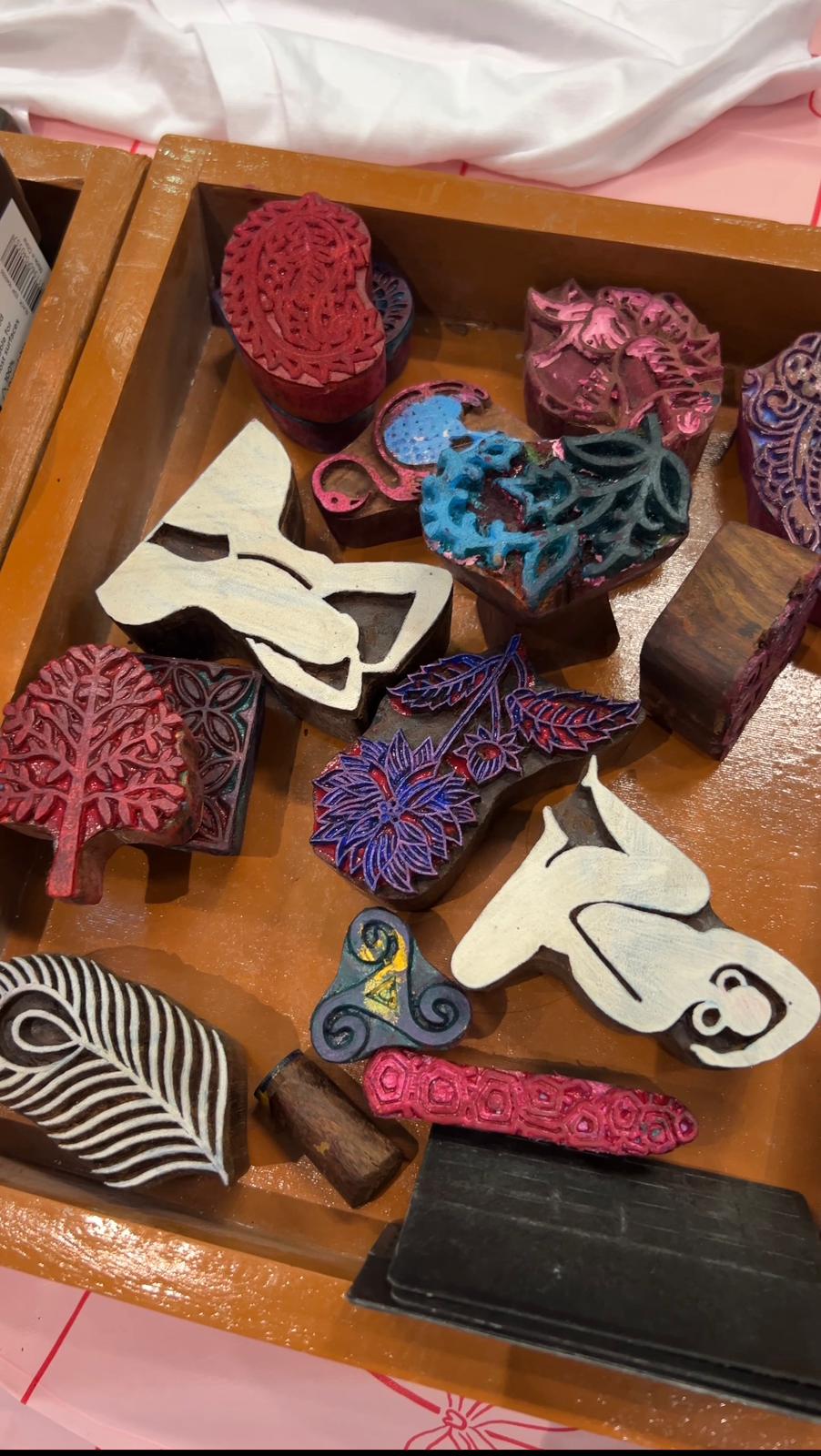 BLOCK PRINTING with THREADS OF INDIA