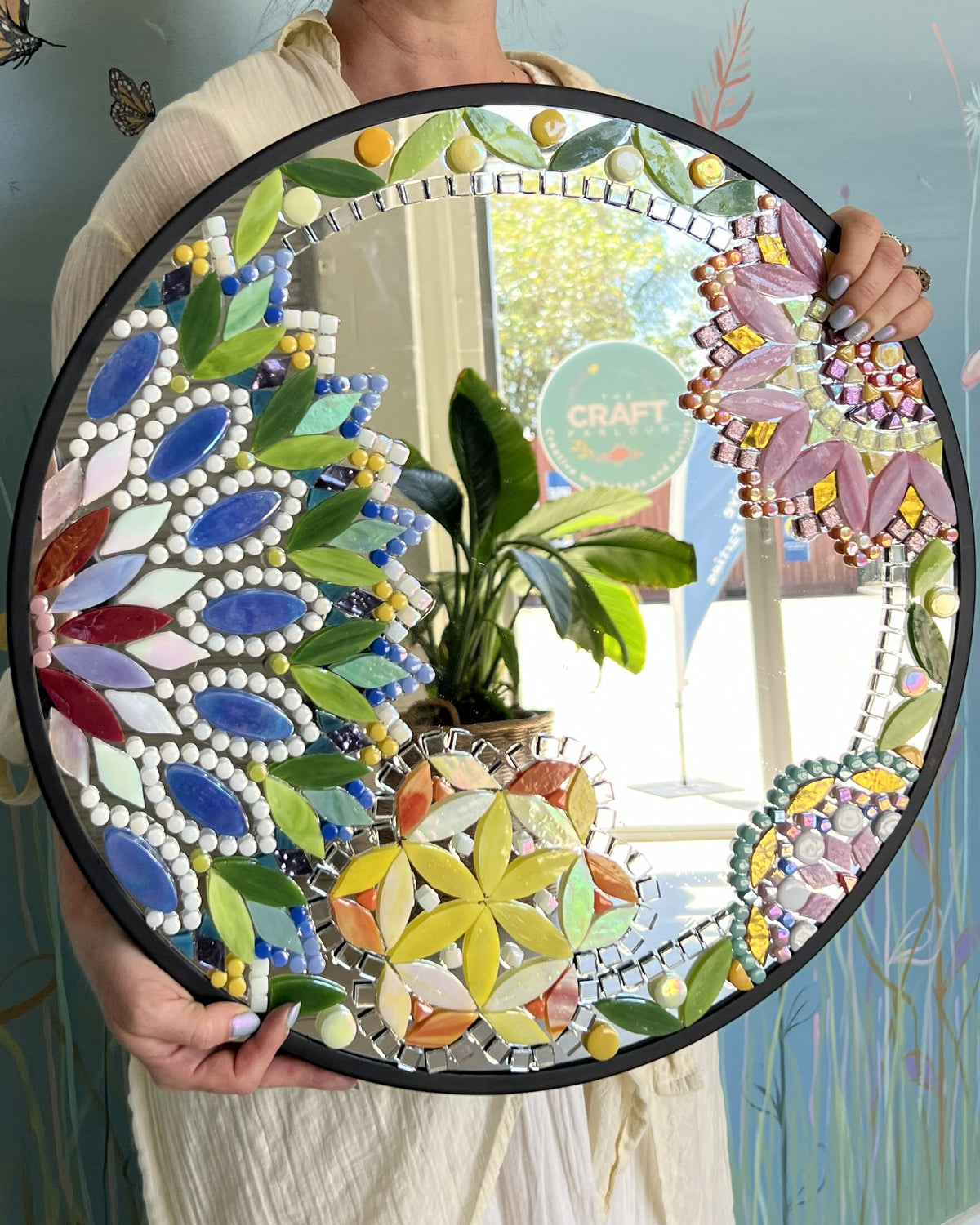 GLASS MOSAIC MIRROR