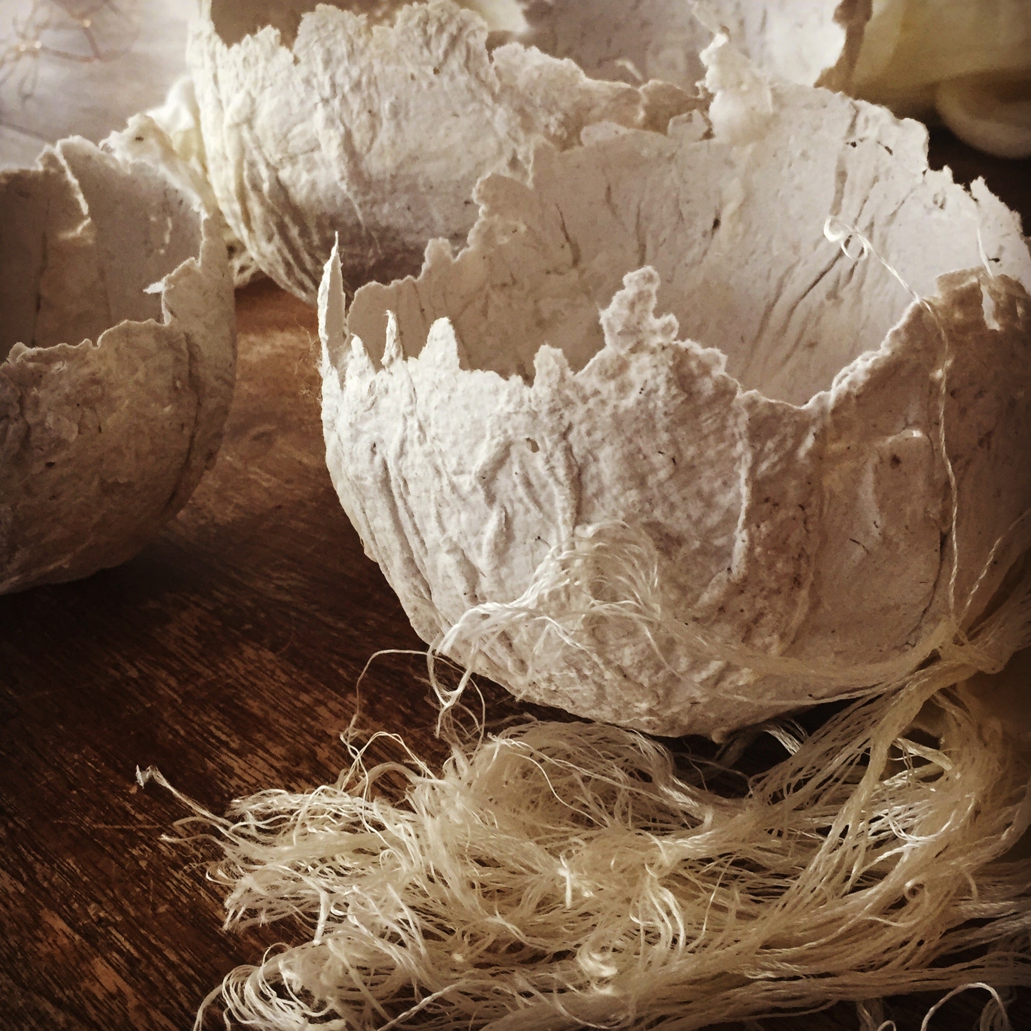 HANDMADE PAPER AND SCULPTURED BOWL