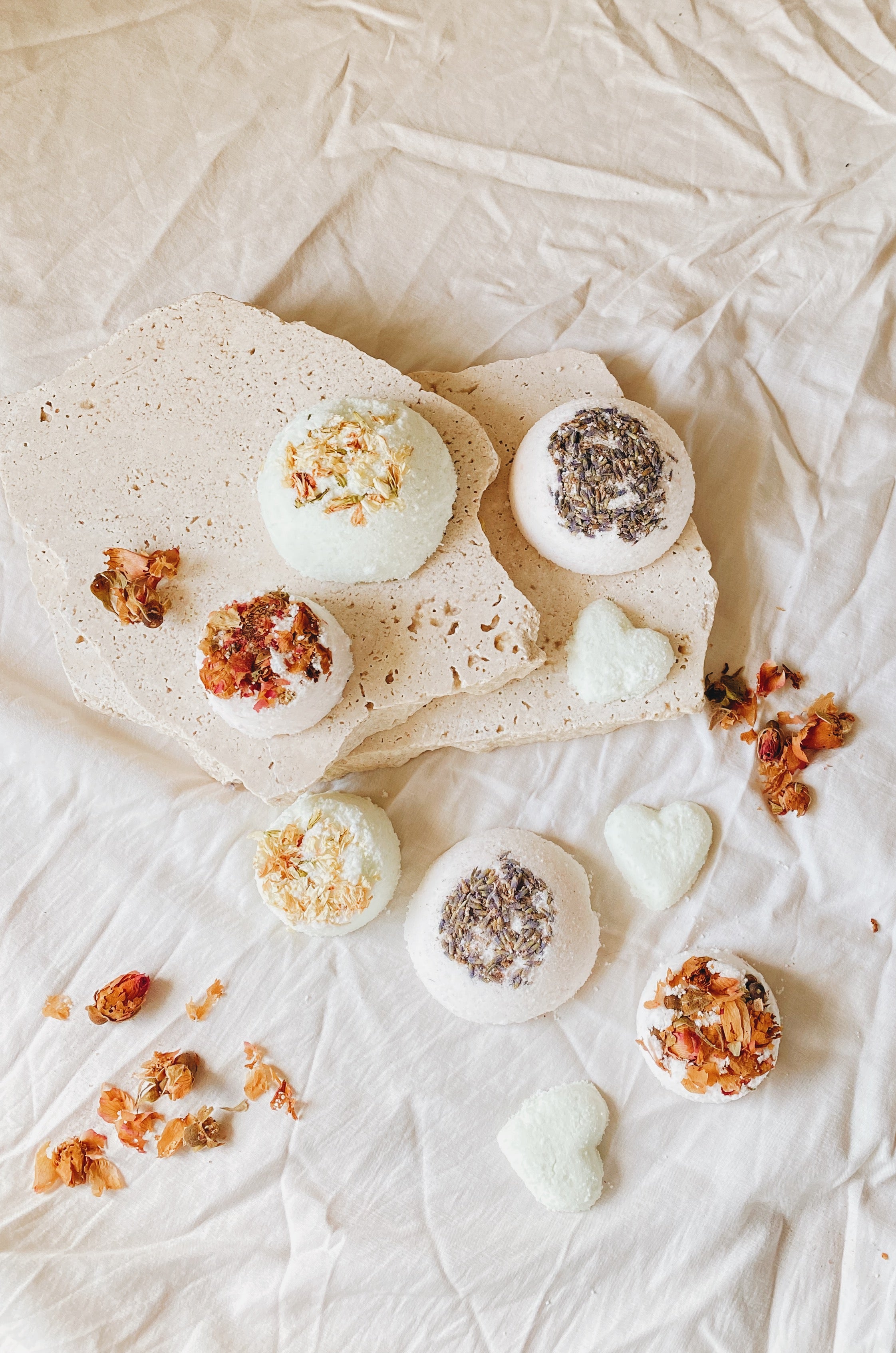 BATH BOMBS + BAUBLES