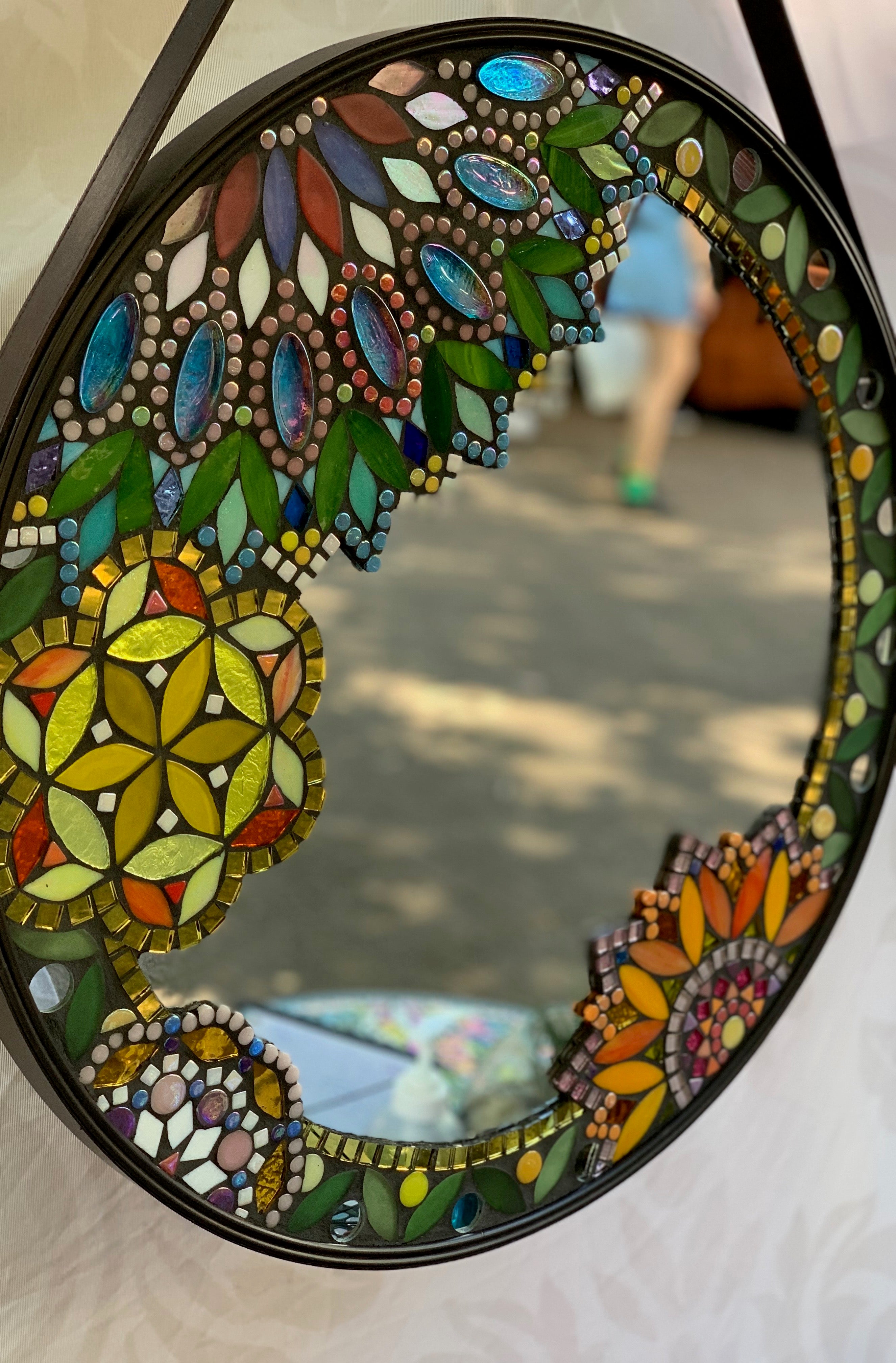 GLASS MOSAIC MIRROR