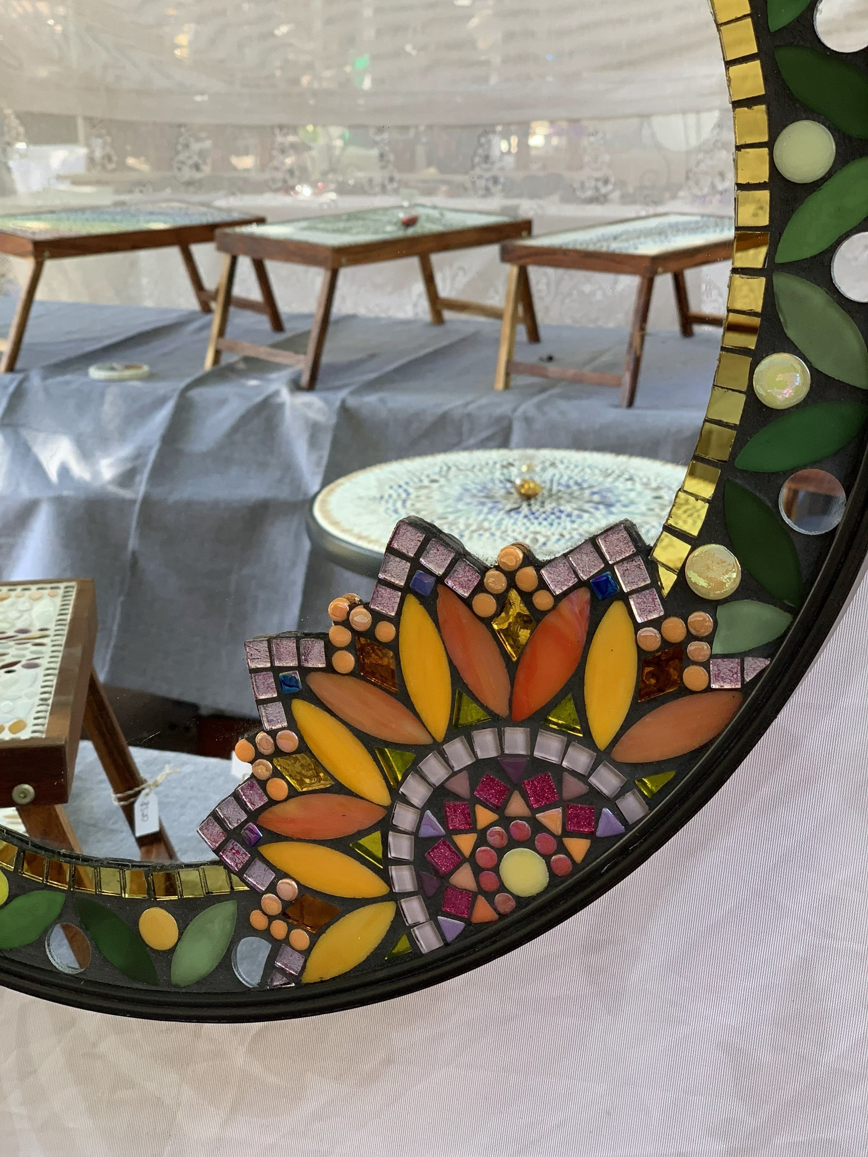 GLASS MOSAIC MIRROR