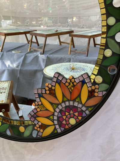 GLASS MOSAIC MIRROR
