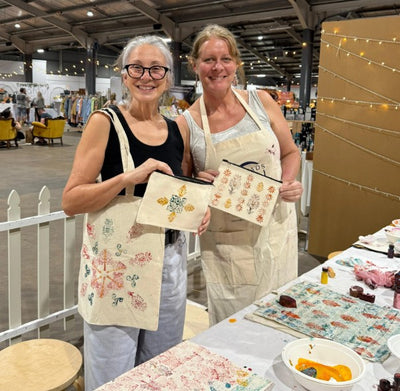 BLOCK PRINTING with THREADS OF INDIA