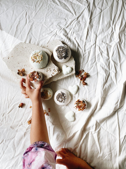 BATH BOMBS + BAUBLES