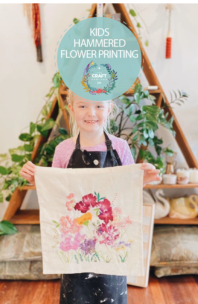 20TH SEPTEMBER-KIDS HAMMERED FLOWER PRINTING